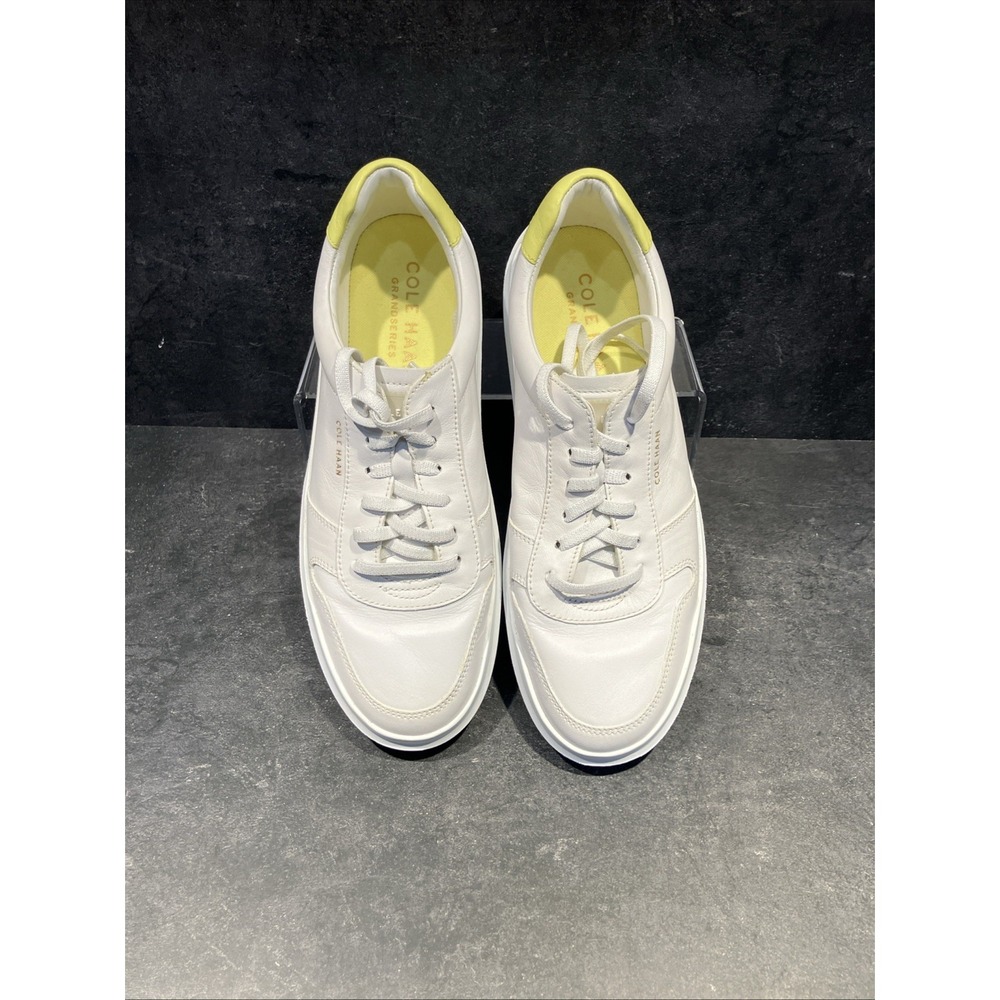 Womens Cole Haan Size 9B Grand Series Sneakers White and Lime Green - Picture 1 of 14